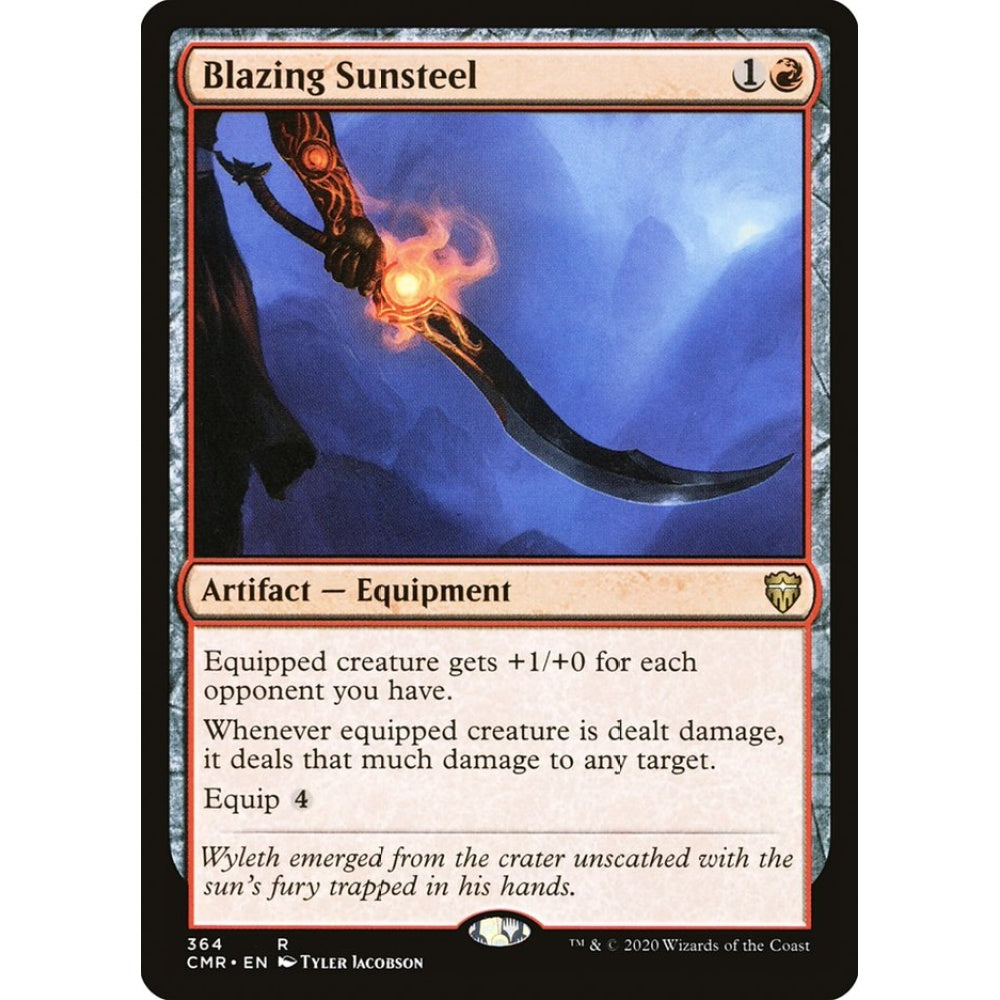 Blazing Sunsteel rare 364 Magic the Gathering Commander Legends