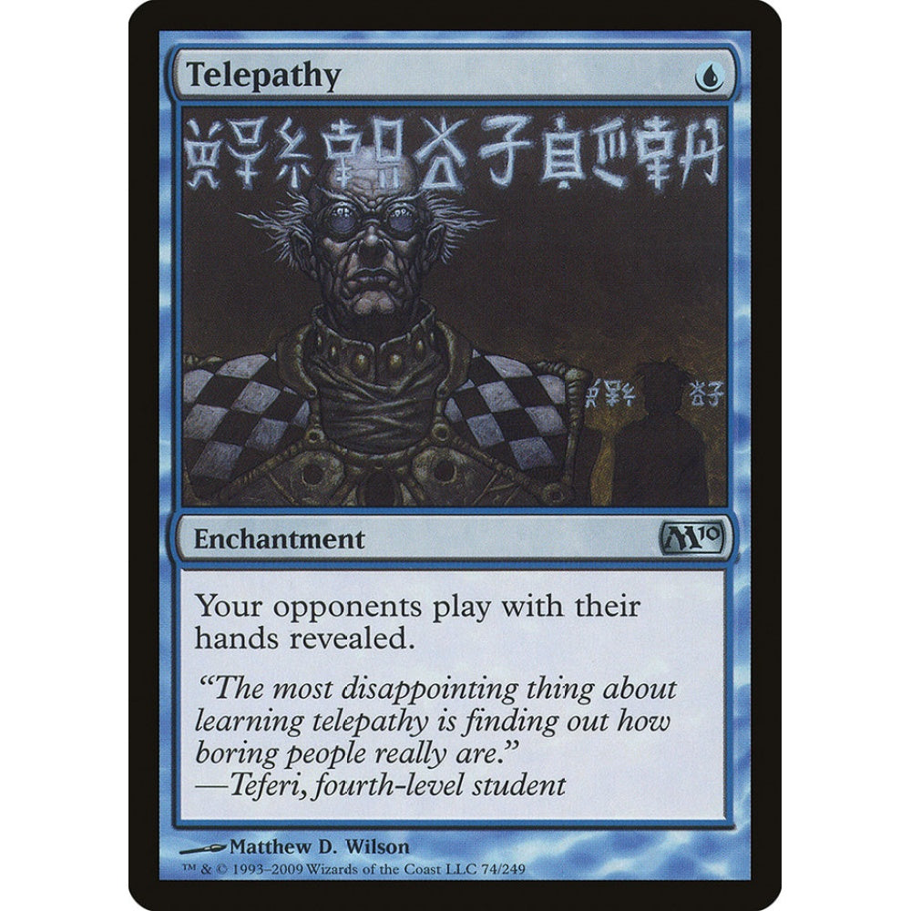 Telepathy uncommon 74 Magic the Gathering Magic 2010