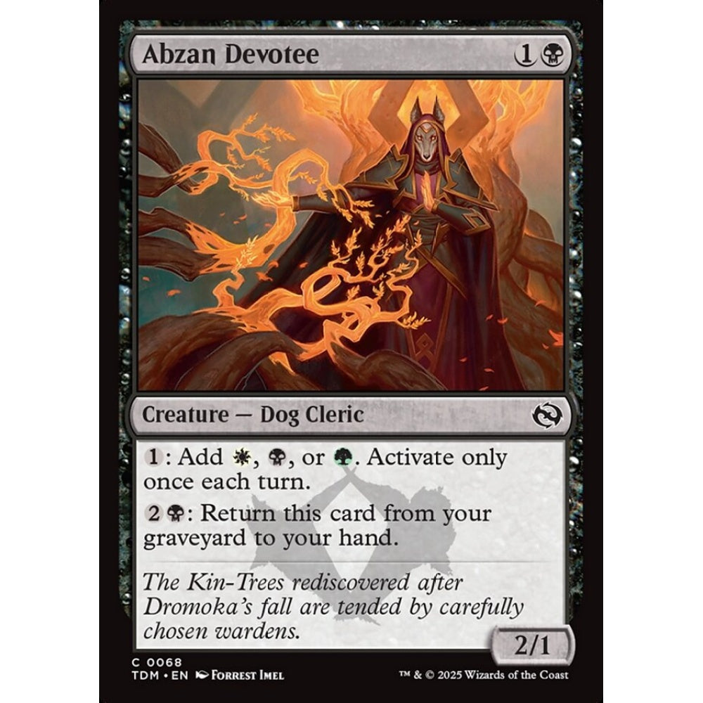 Abzan Devotee common 68 Magic the Gathering Tarkir: Dragonstorm