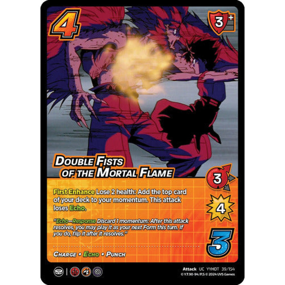 Double Fists of the Mortal Flame, 39/154, UC, UniVersus, Yu Yu Hakusho: Dark Tournament