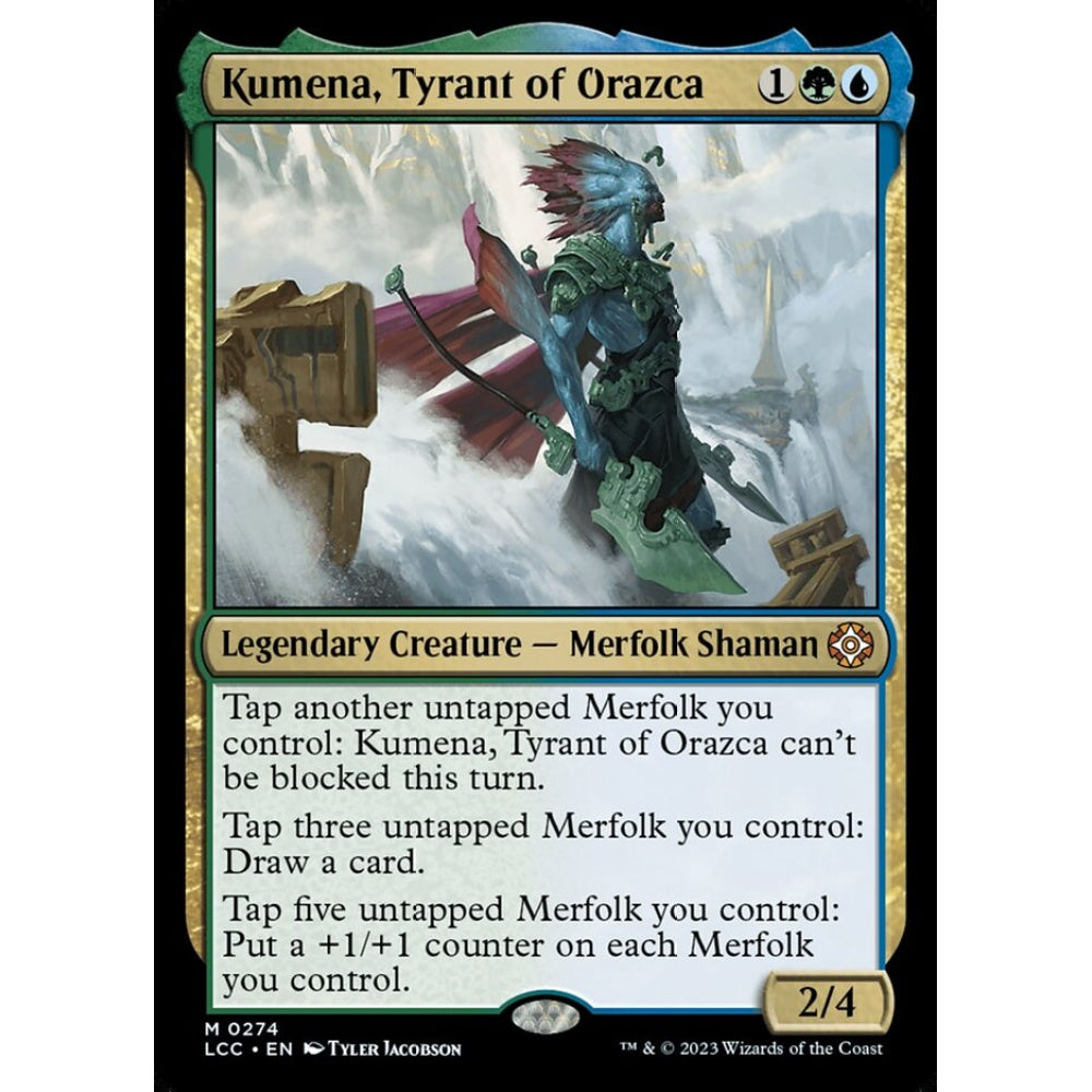 Kumena, Tyrant of Orazca, mythic, 274, Magic the Gathering, The Lost Caverns of Ixalan Commander
