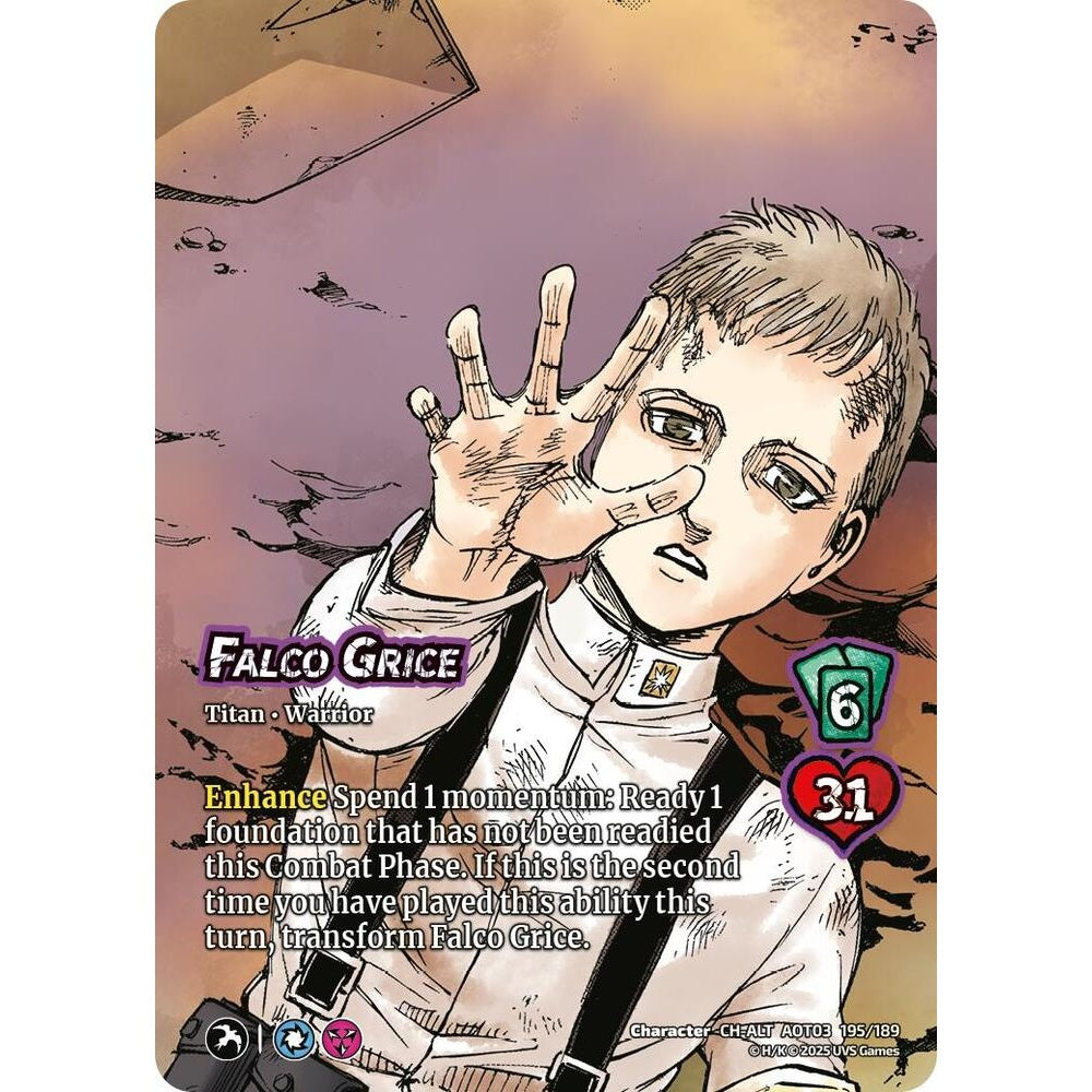 Falco Grice // Jaw Titan, Flying Form 195/189 AOT03 Universus Attack on Titan: Apocalypse Character CH-ALT