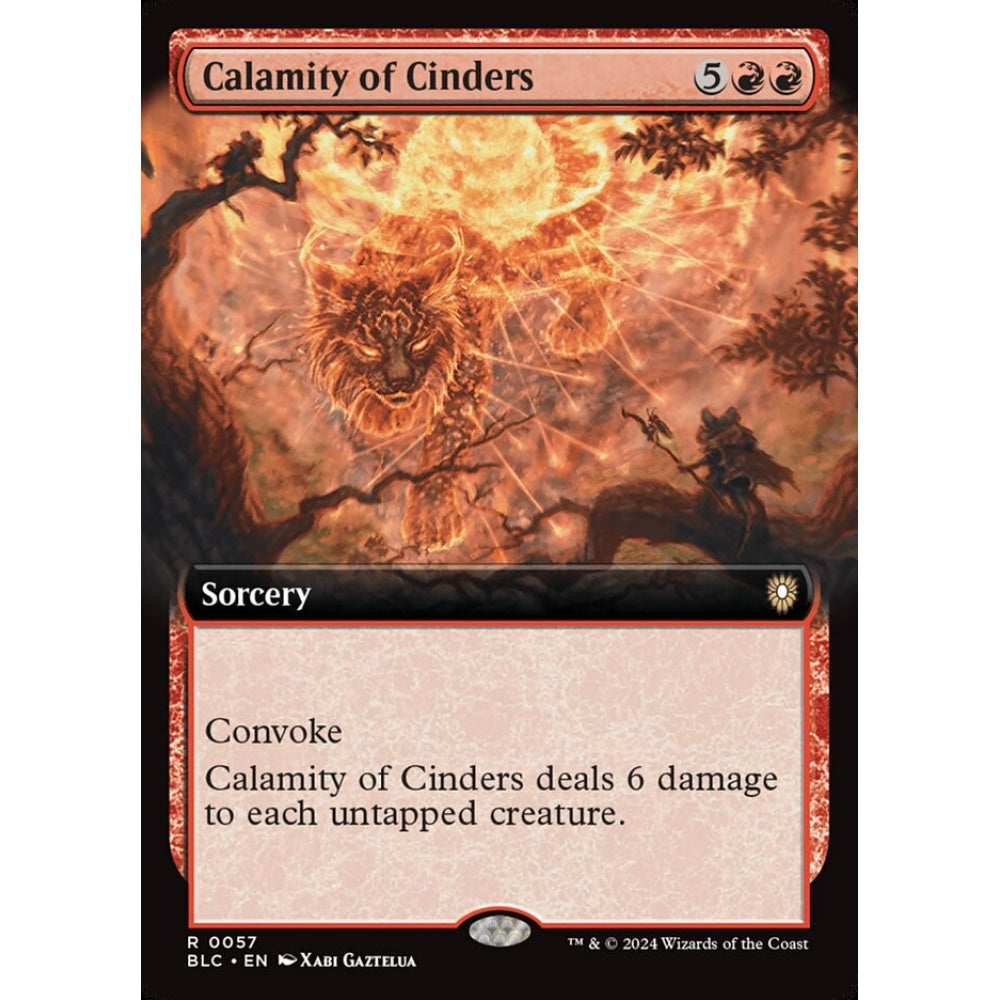 Calamity of Cinders, 57, rare, Magic: The Gathering, Bloomburrow Commander