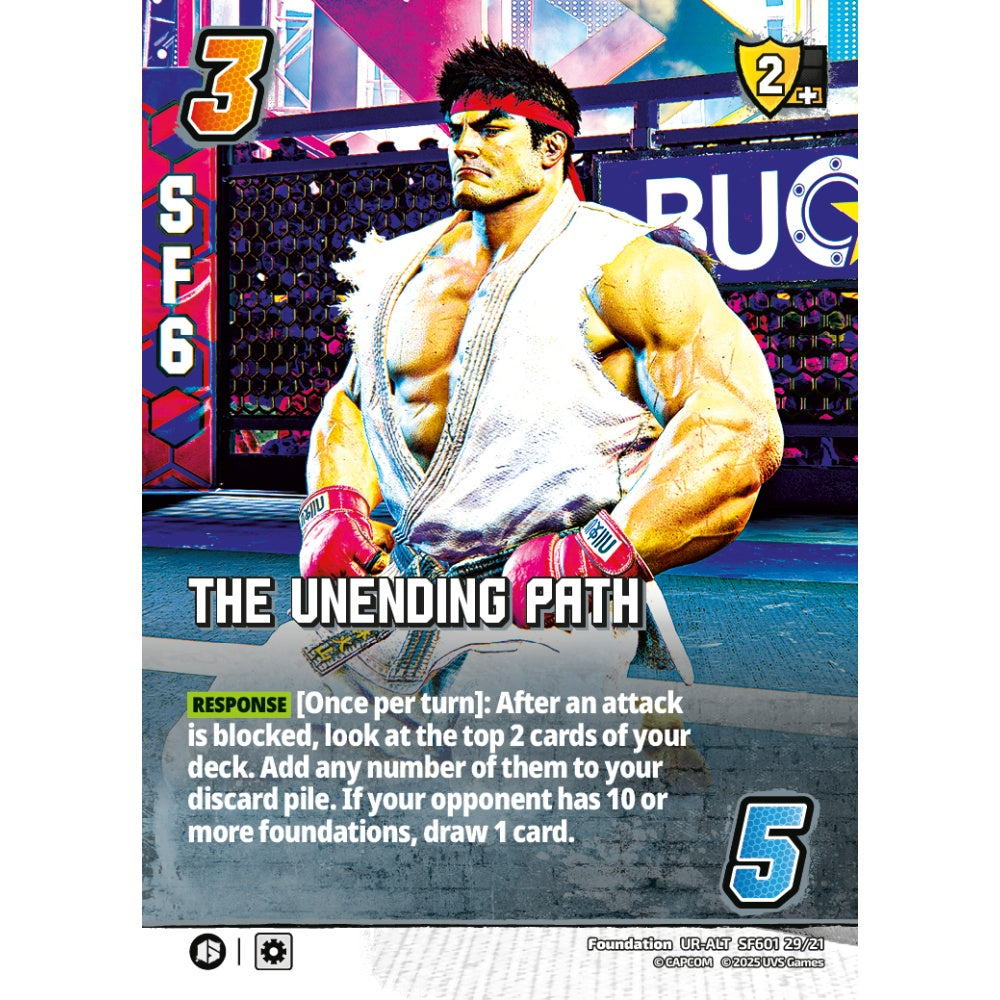 The Unending Path 20/21 SF601 Universus Street Fighter 6: Challanger Series Ryu&Luke Foundation UR-ALT