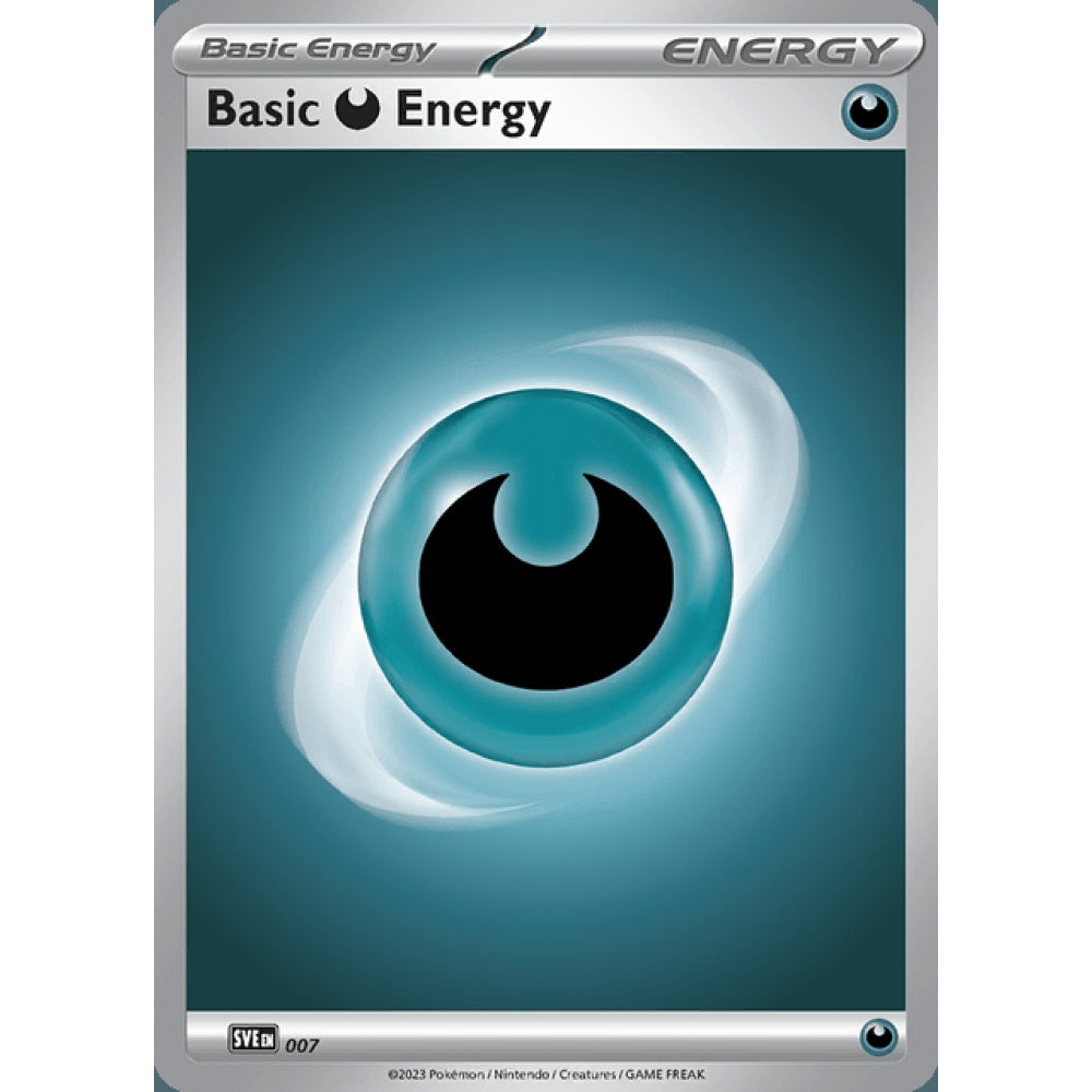 Darkness Energy Basic Energy 7 Pokemon Card Game Scarlet & Violet Energy