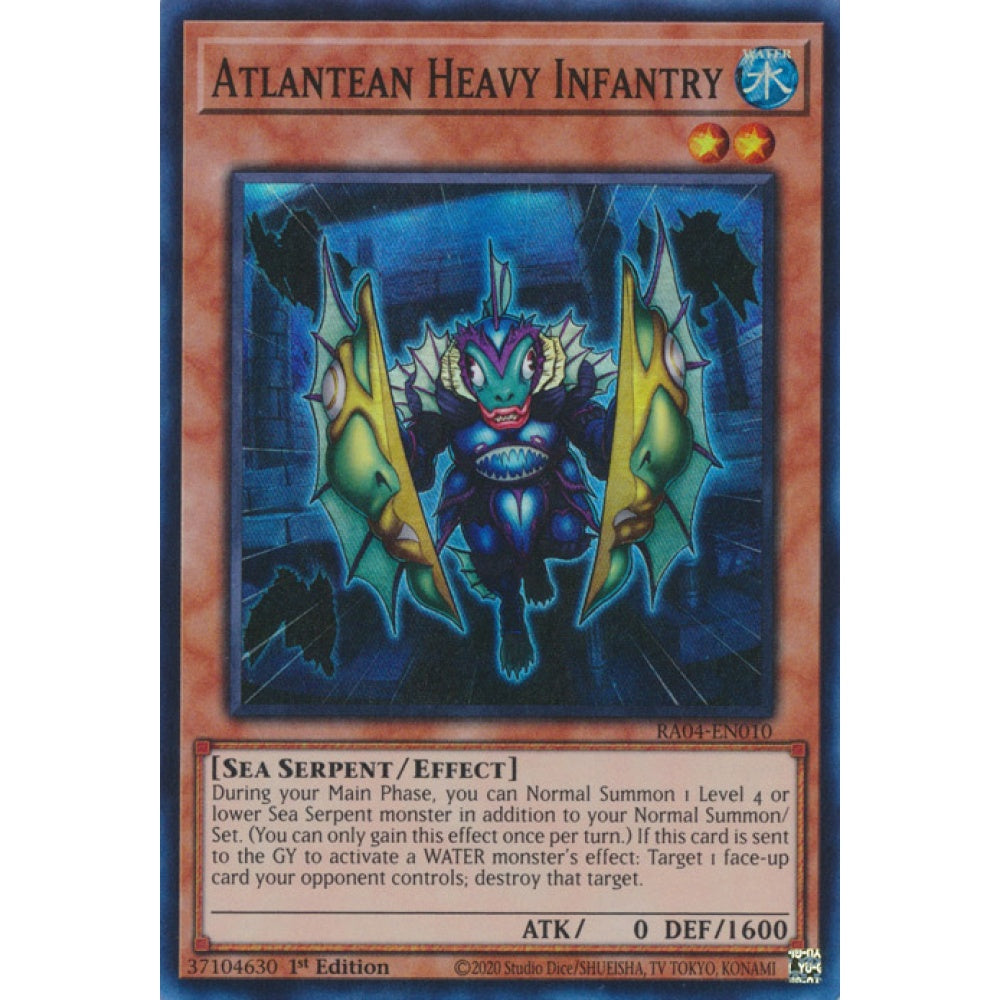 Atlantean Heavy Infantry MZTM-EN073 Rare Rare Yu-Gi-Oh Maze of the Master in Art