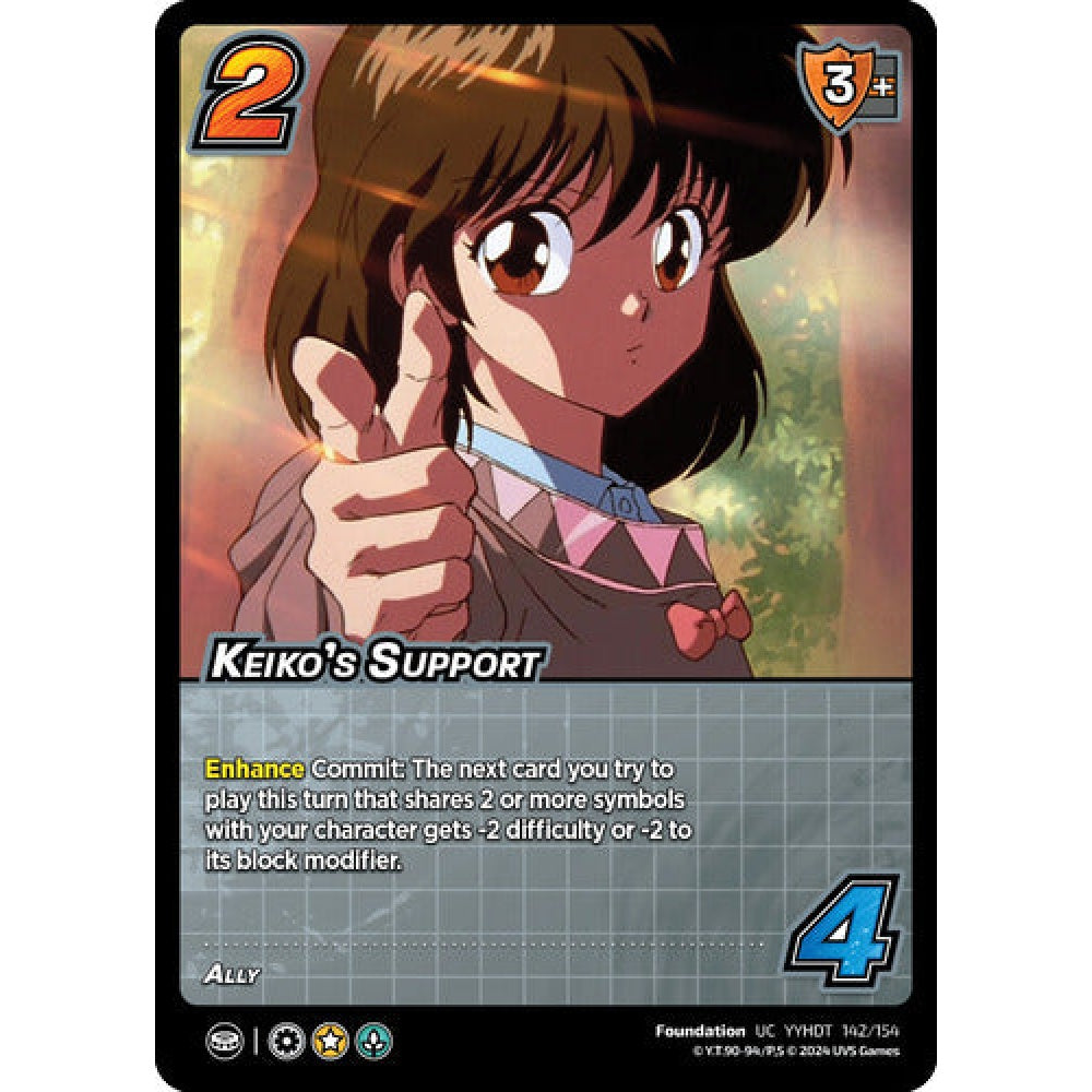 Keiko's Support, 142/154, UC, UniVersus, Yu Yu Hakusho: Dark Tournament