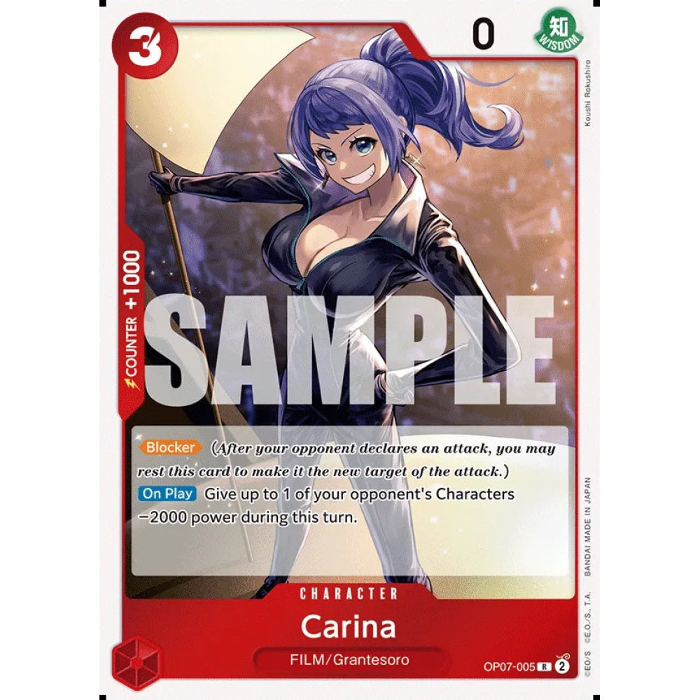 Carina, OP07-005, Rare, One Piece, 500 Years in the Future