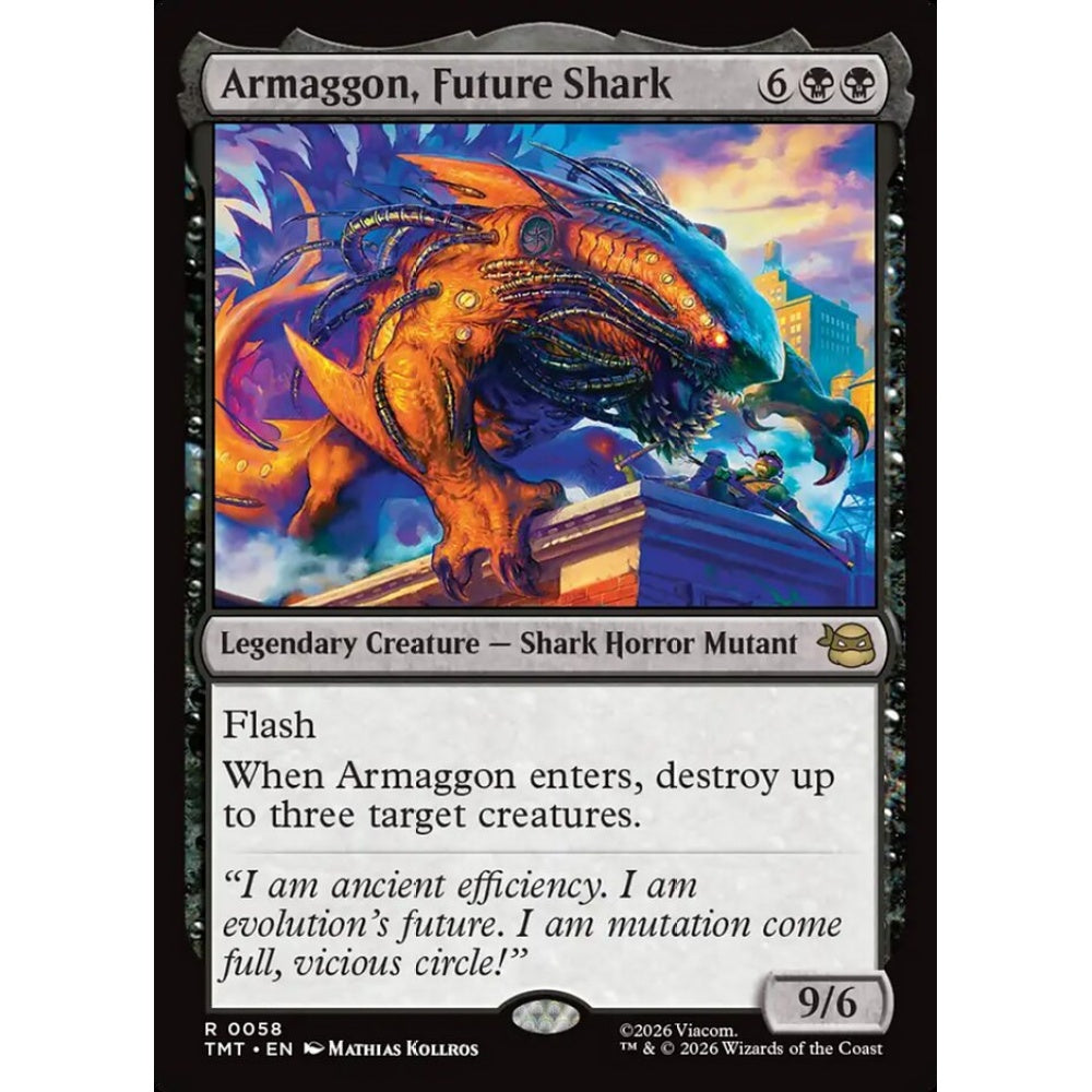 Armaggon, Future Shark rare 58 Magic the Gathering Teenage Mutant Ninja Turtles