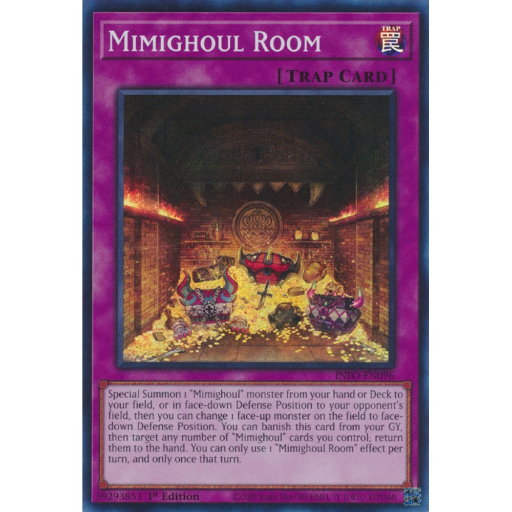 Mimighoul Room INFO-EN096 Super Super Rare Yu-Gi-Oh The Infinite Forbidden in Art