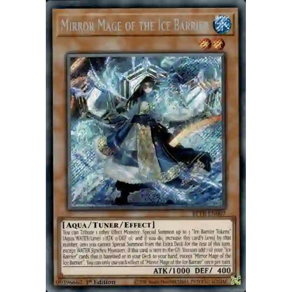 Mirror Mage of the Ice Barrier, BLTR-EN007, Secret Rare, Yu-Gi-Oh!, Battles of Legend: Terminal Revenge