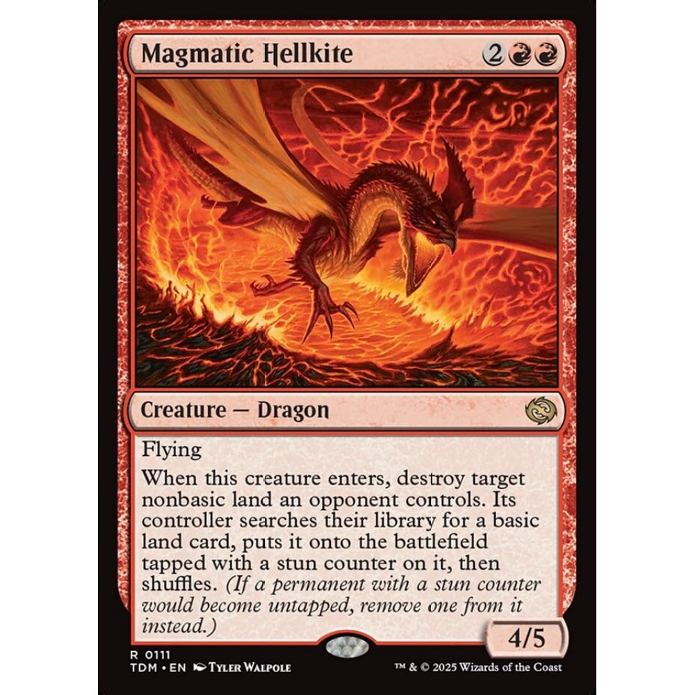 Magmatic Hellkite rare 111 Magic the Gathering Tarkir: Dragonstorm