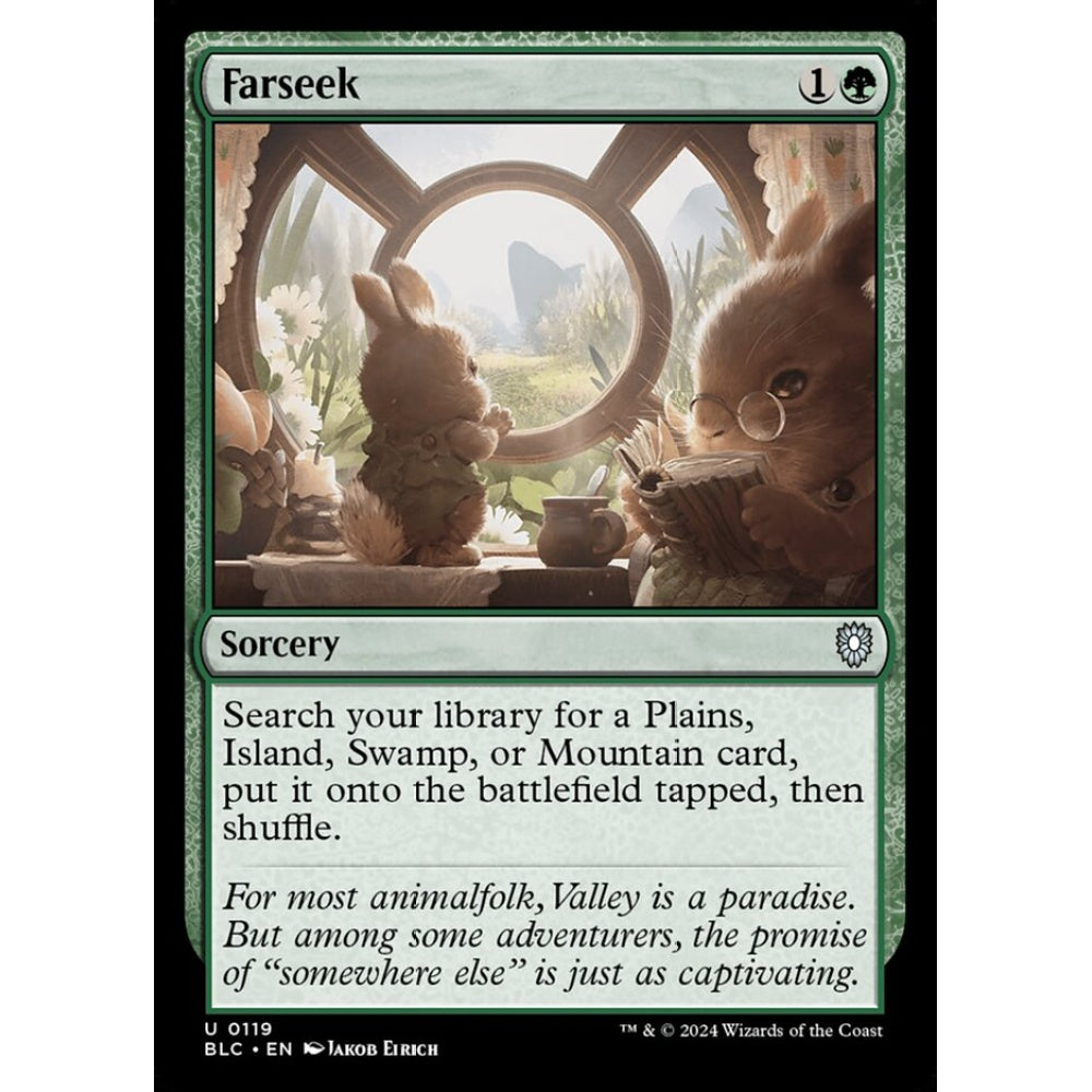 Farseek, 119, uncommon, Magic: The Gathering, Bloomburrow