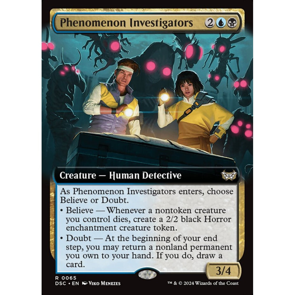 Phenomenon Investigators, 65, rare, Magic: The Gathering, Duskmourn: House of Horror