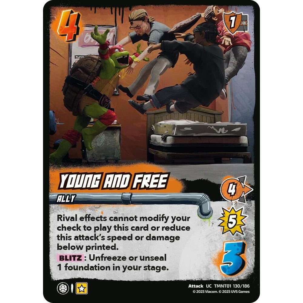 Young and Free 130/186 TMNT01 Universus Teenage Mutant Ninja Turtles Attack UC