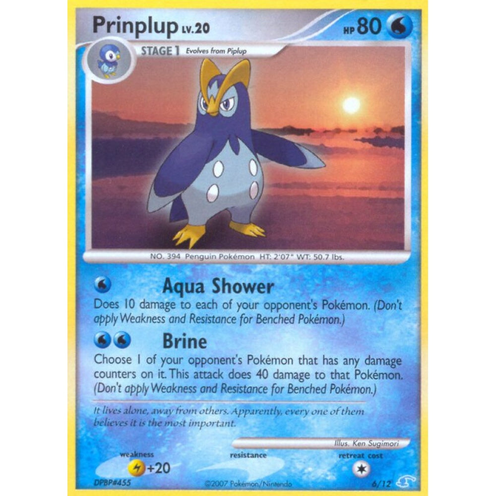 Prinplup Fixed 6/12 Pokemon Card Game DP Trainer Kit (Manaphy)