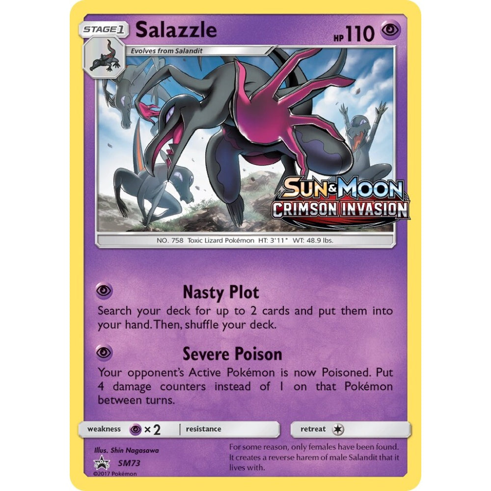 Salazzle Promo SM73 Pokemon Card Game Sun & Moon Promos
