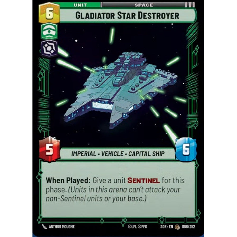 Gladiator Star Destroyer, 86, C, Star Wars Unlimited, Sparks Of Rebellion