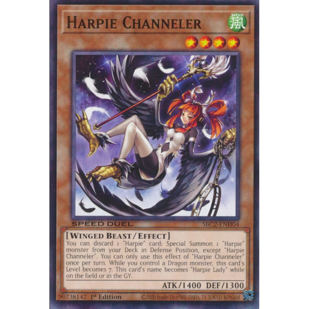 Harpie Channeler RA04-EN207 QCR Quarter Century Secret Rare Yu-Gi-Oh Quarter Century Stampede