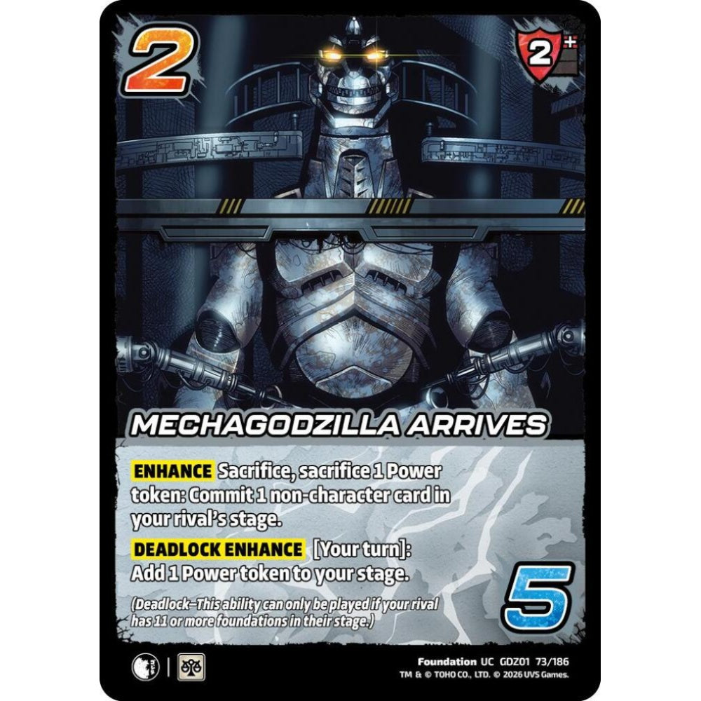 Mechagodzilla Arrives GDZ01 73/186 GDZ01 Universus Godzilla: Reign of Kaiju Foundation UC