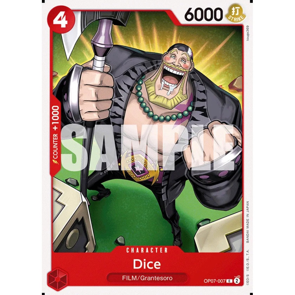 Dice, OP07-007, Common, One Piece, 500 Years in the Future