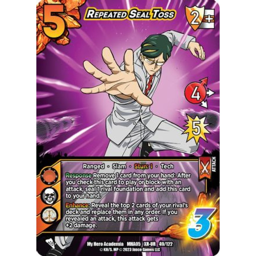 Repeated Seal Toss, 49/122, XR-UR, UniVersus, MHA05 Undaunted Raid