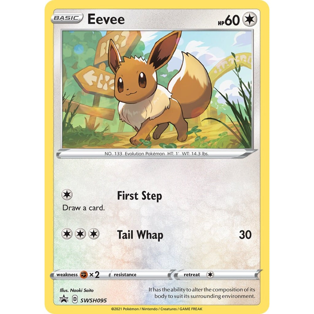 Eevee Promo SWSH095 Pokemon Card Game Sword & Shield Promos