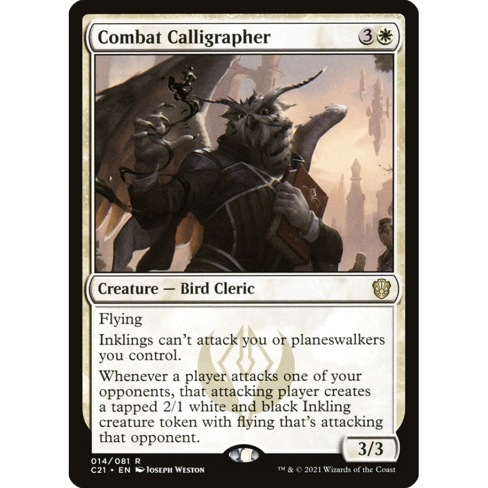 Combat Calligrapher rare 14 Magic the Gathering Commander 2021