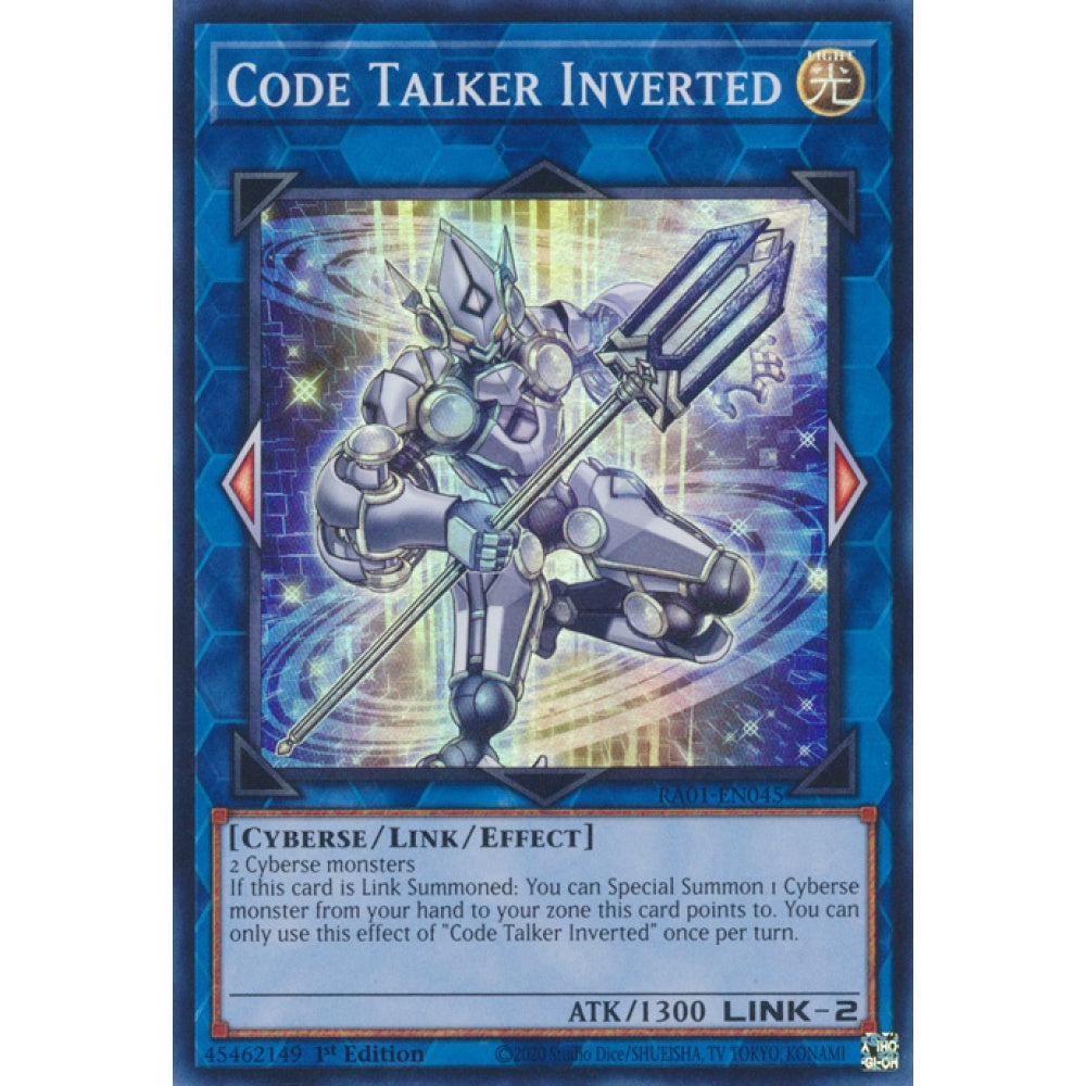 Code Talker Inverted RA01-EN045 Platinum Platinum Secret Rare Yu-Gi-Oh 25th Anniversary Rarity Collection in Art