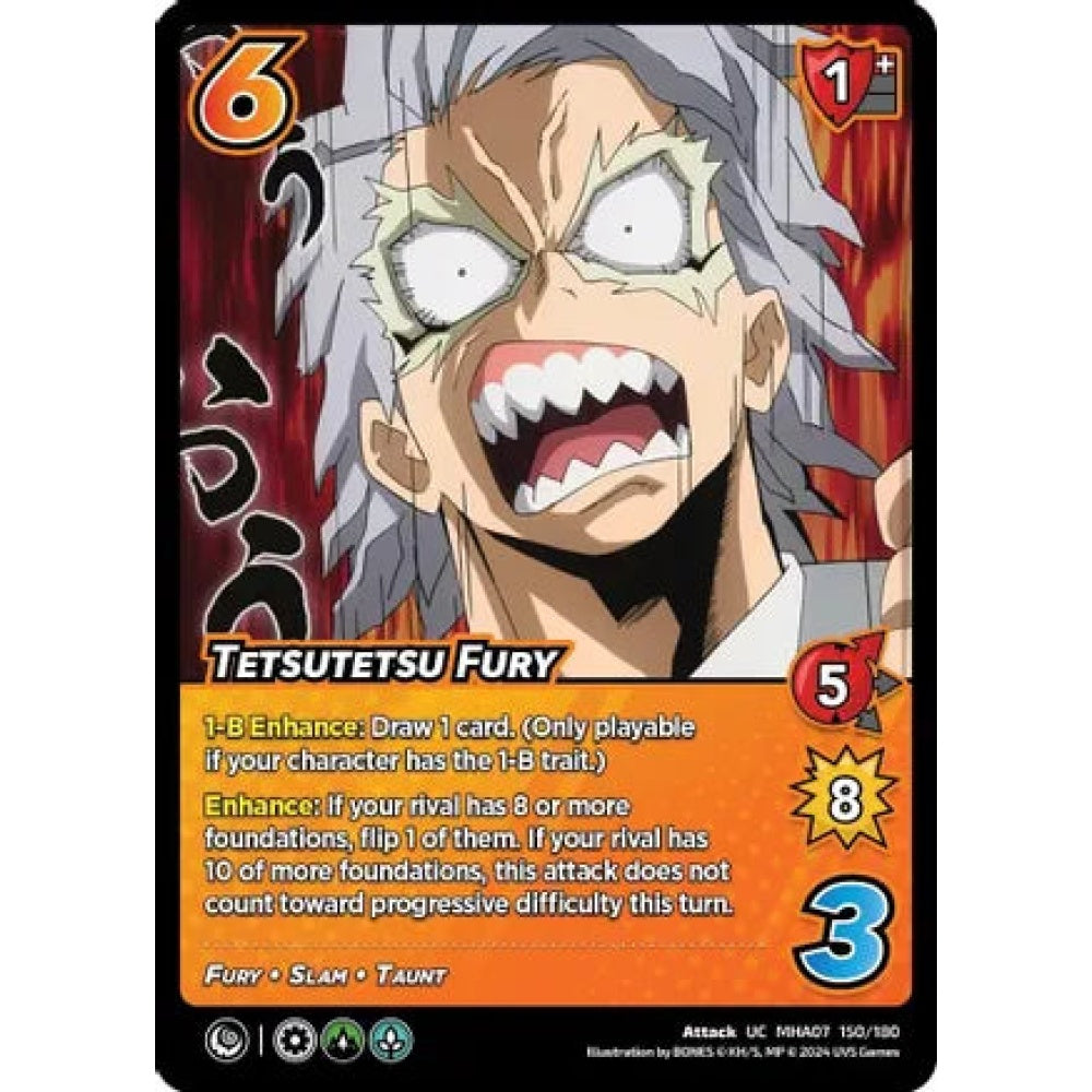 Tetsutetsu Fury, 150/180, UC, UniVersus, MHA07 Girl Power
