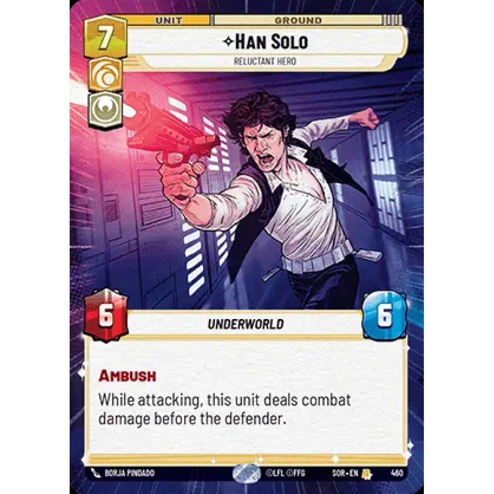 Han Solo, 460, R, Star Wars Unlimited, Sparks Of Rebellion