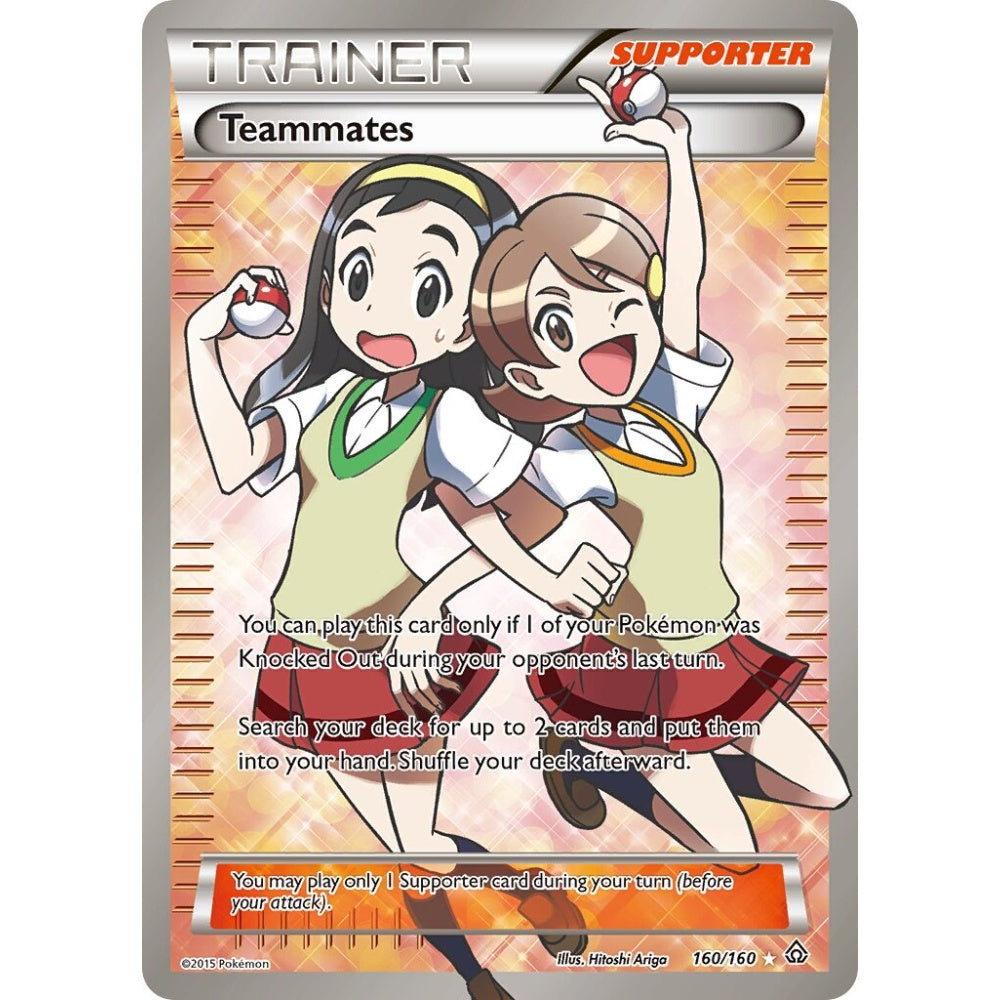 Teammates Rare Ultra 160/160 Pokemon Card Game Primal Clash
