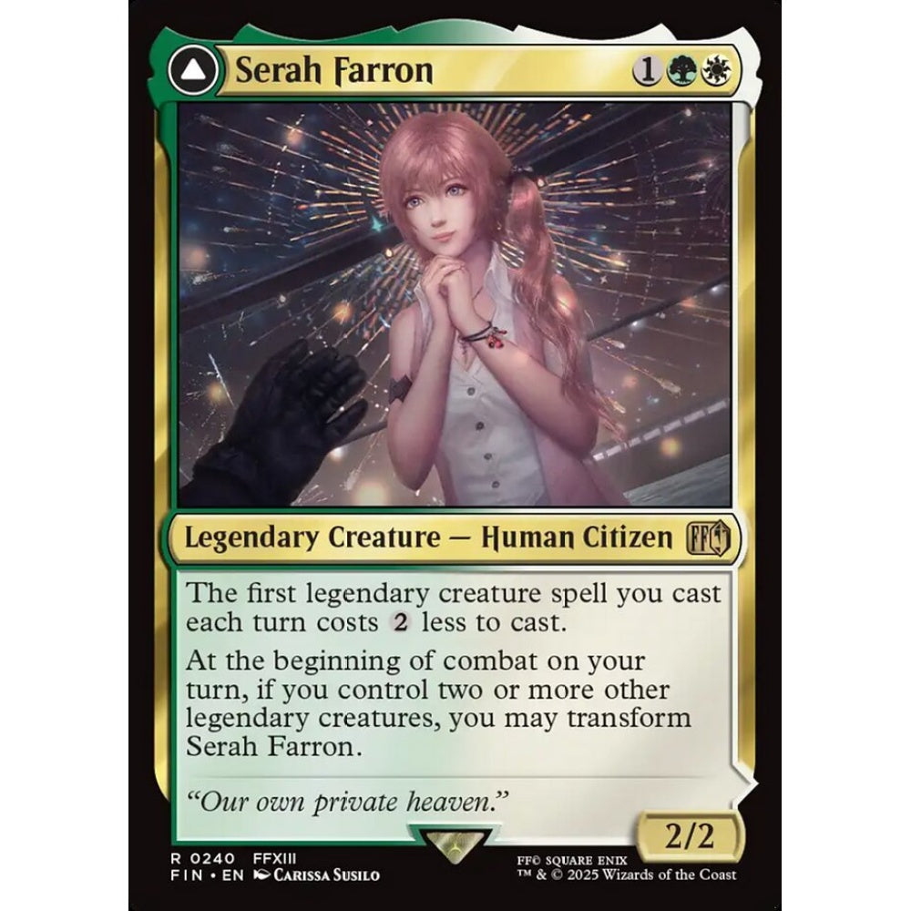 Serah Farron // Crystallized Serah rare 240 Magic the Gathering Final Fantasy