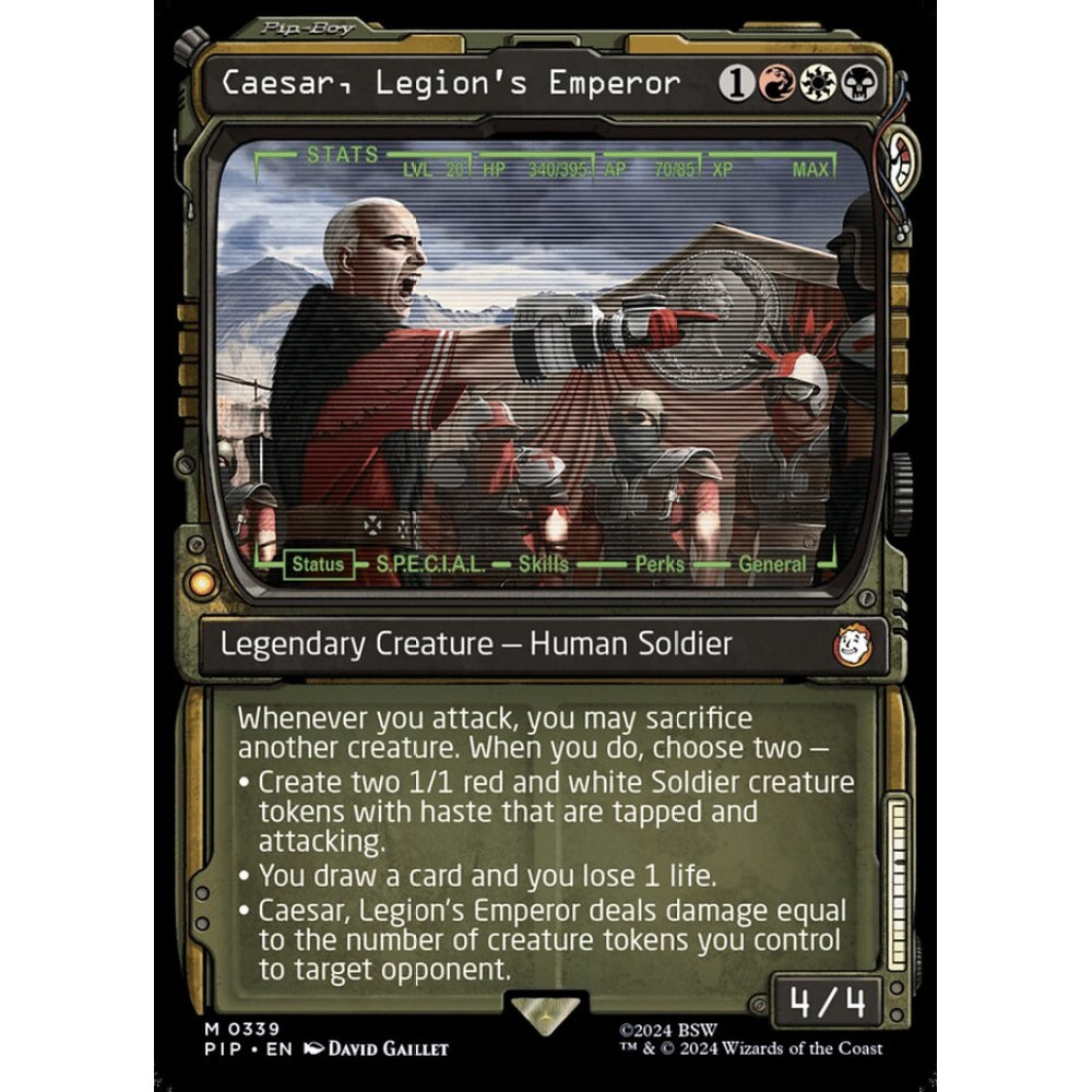 Caesar, Legion's Emperor mythic 339 Magic the Gathering Fallout
