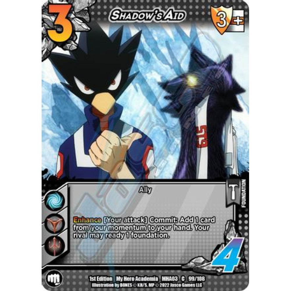 Shadow's Aid, 99/108, C, UniVersus, MHA03 Heroes Clash