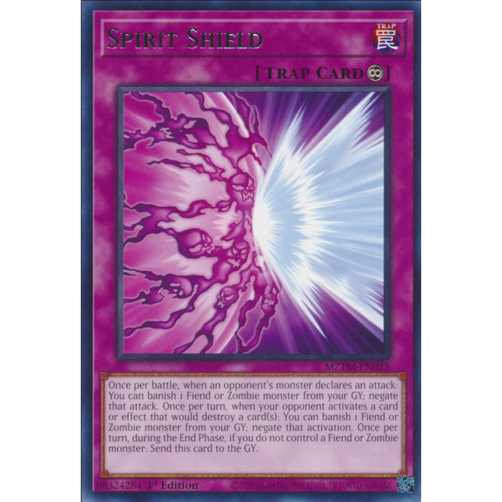 Spirit Shield, MZTM-EN035, Rare, Yu-Gi-Oh, Maze of the Master