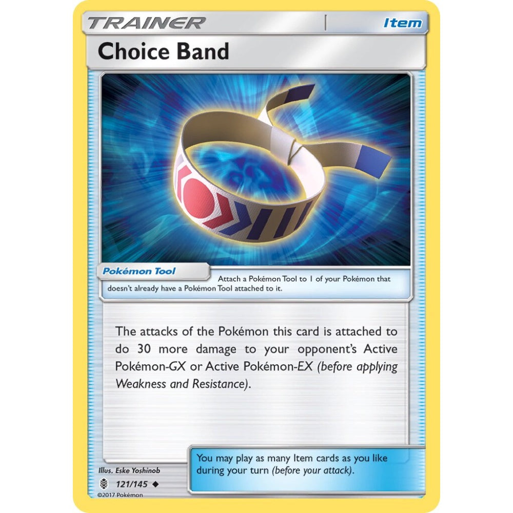 Choice Band Uncommon 121/145 Pokemon Card Game Guardians Rising