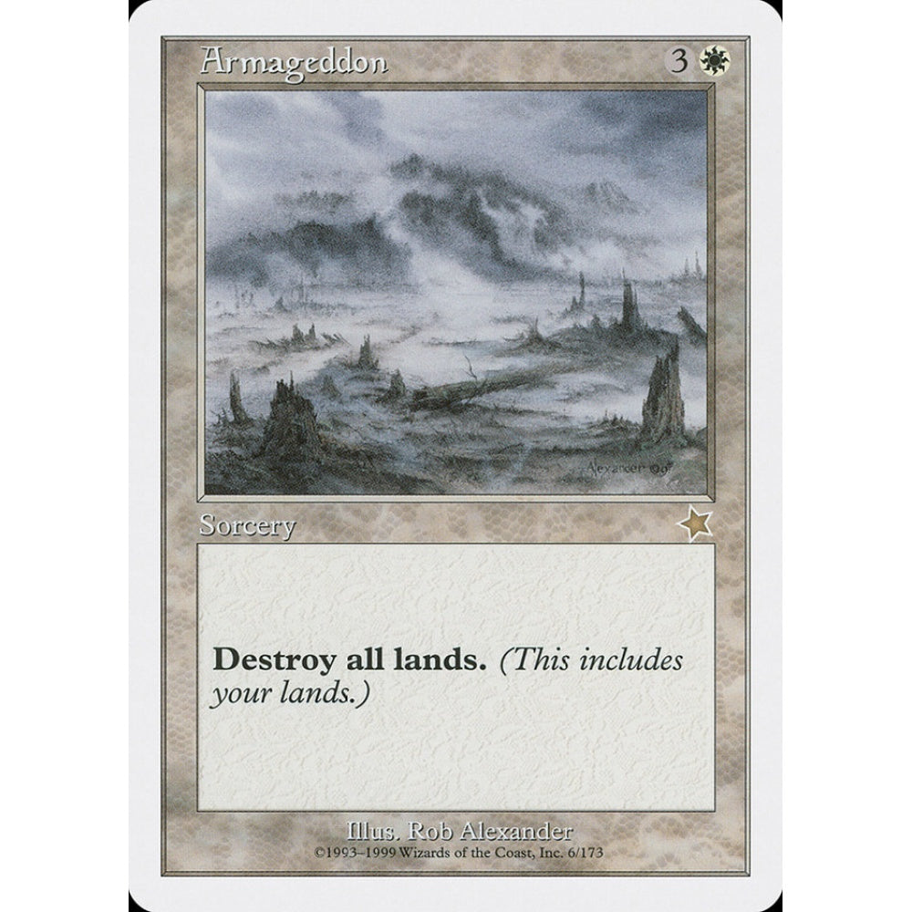 Armageddon rare 6 Magic the Gathering Starter 1999