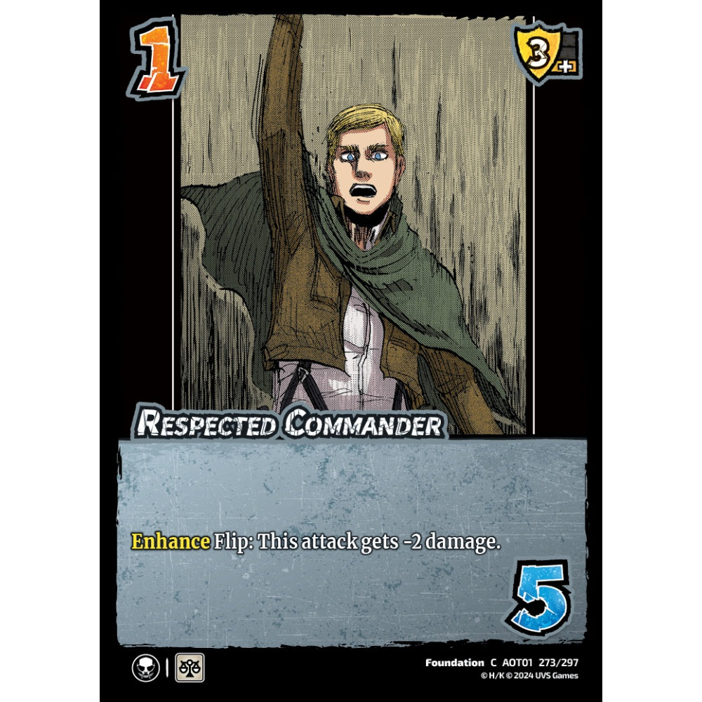 Respected Commander, 273/297, C, UniVersus, Attack on Titan: Battle for Humanity
