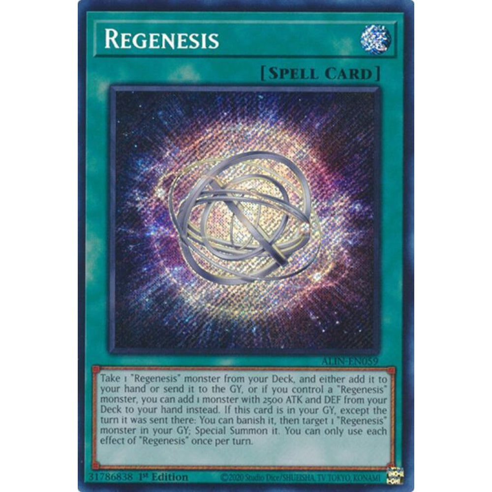Regenesis ALIN-EN059 Secret Yu-Gi-Oh Alliance Insight