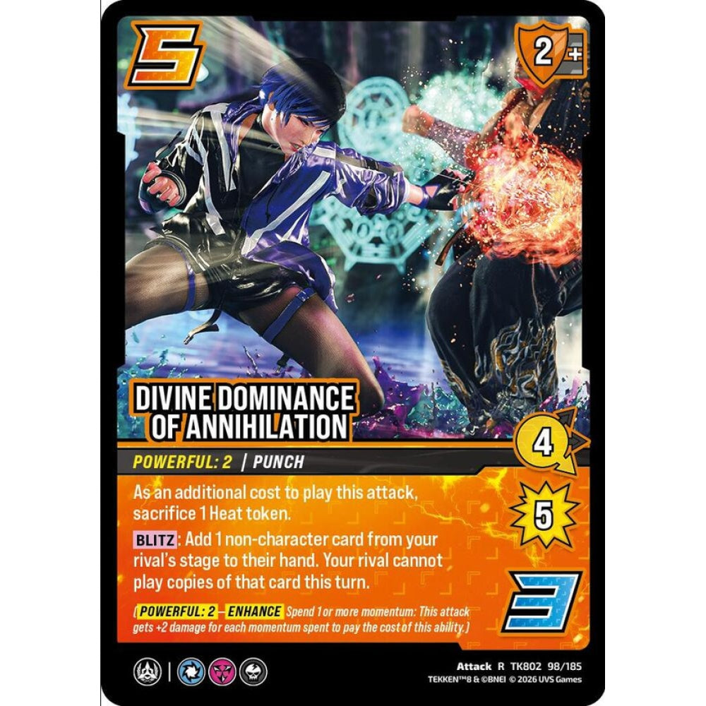 Divine Dominance of Annihilation 98/185 TK802 Universus Tekken 8 Attack R