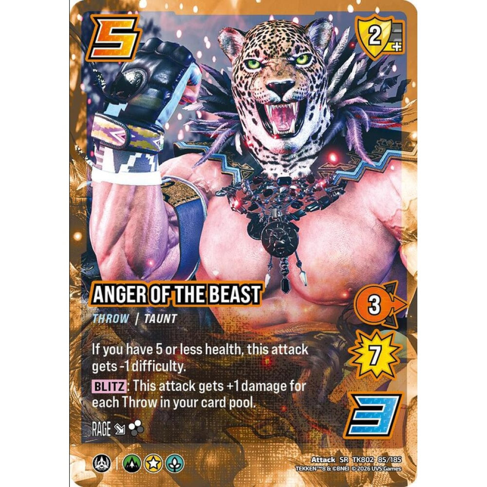 Anger Of The Beast 85/185 TK802 Universus Tekken 8 Attack SR