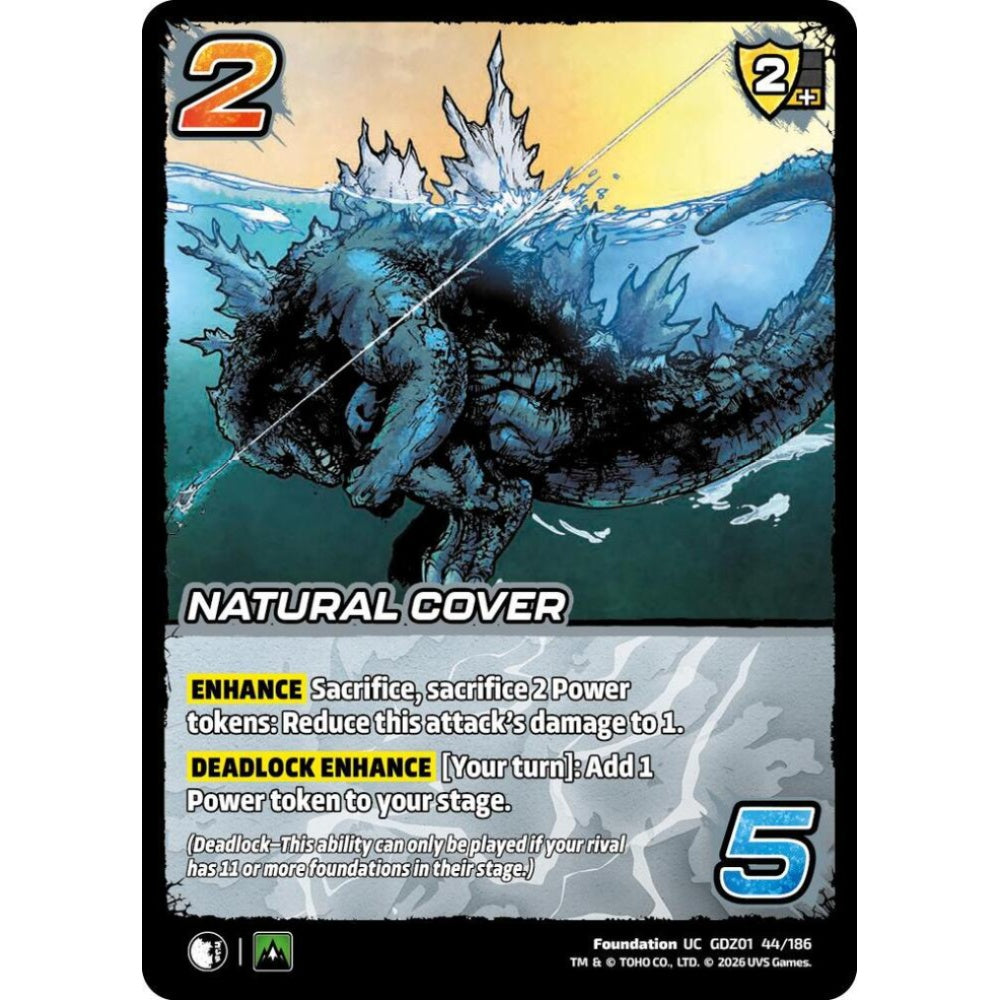 Natural Cover GDZ01 44/186 GDZ01 Universus Godzilla: Reign of Kaiju Foundation UC