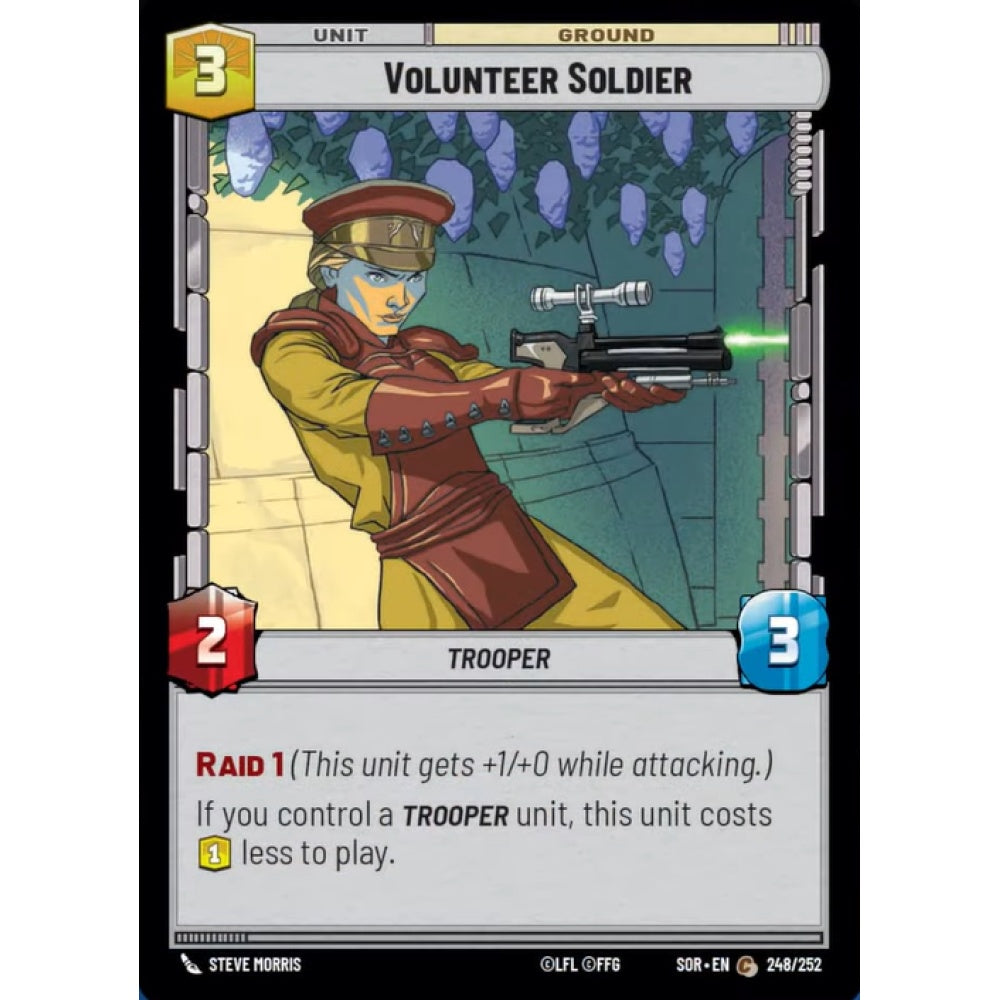 Volunteer Soldier, 248, C, Star Wars Unlimited, Sparks Of Rebellion