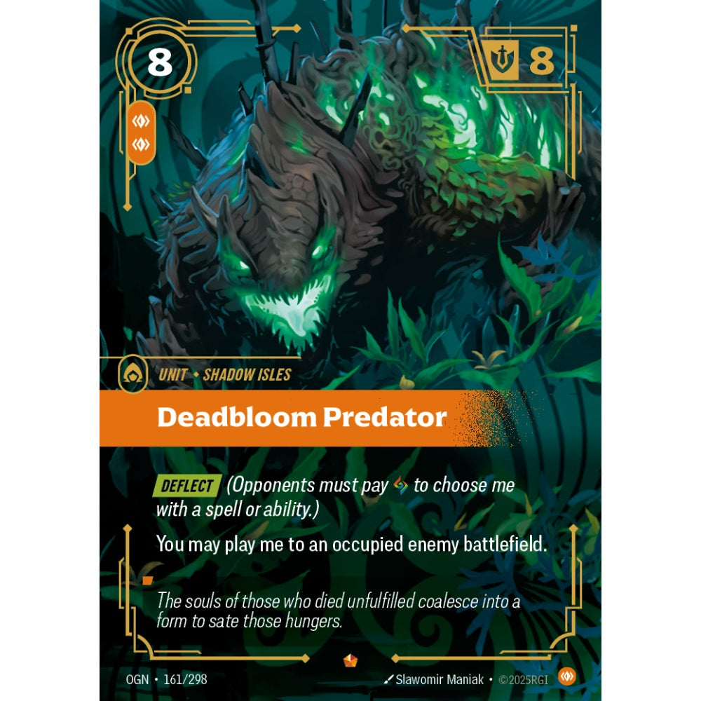 Deadbloom Predator OGN-161/298 Riftbound Card Game Origins Epic