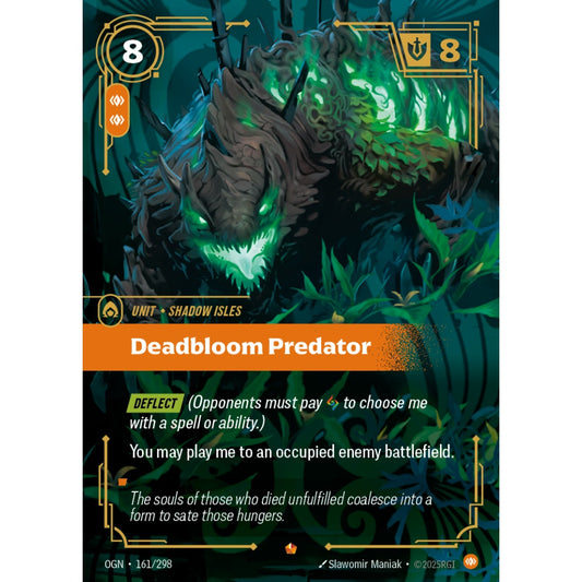Deadbloom Predator OGN-161/298 Riftbound Card Game Origins Epic