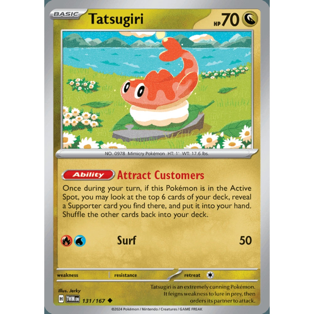 Tatsugiri Uncommon 131/167 Pokemon Card Game Twilight Masquerade
