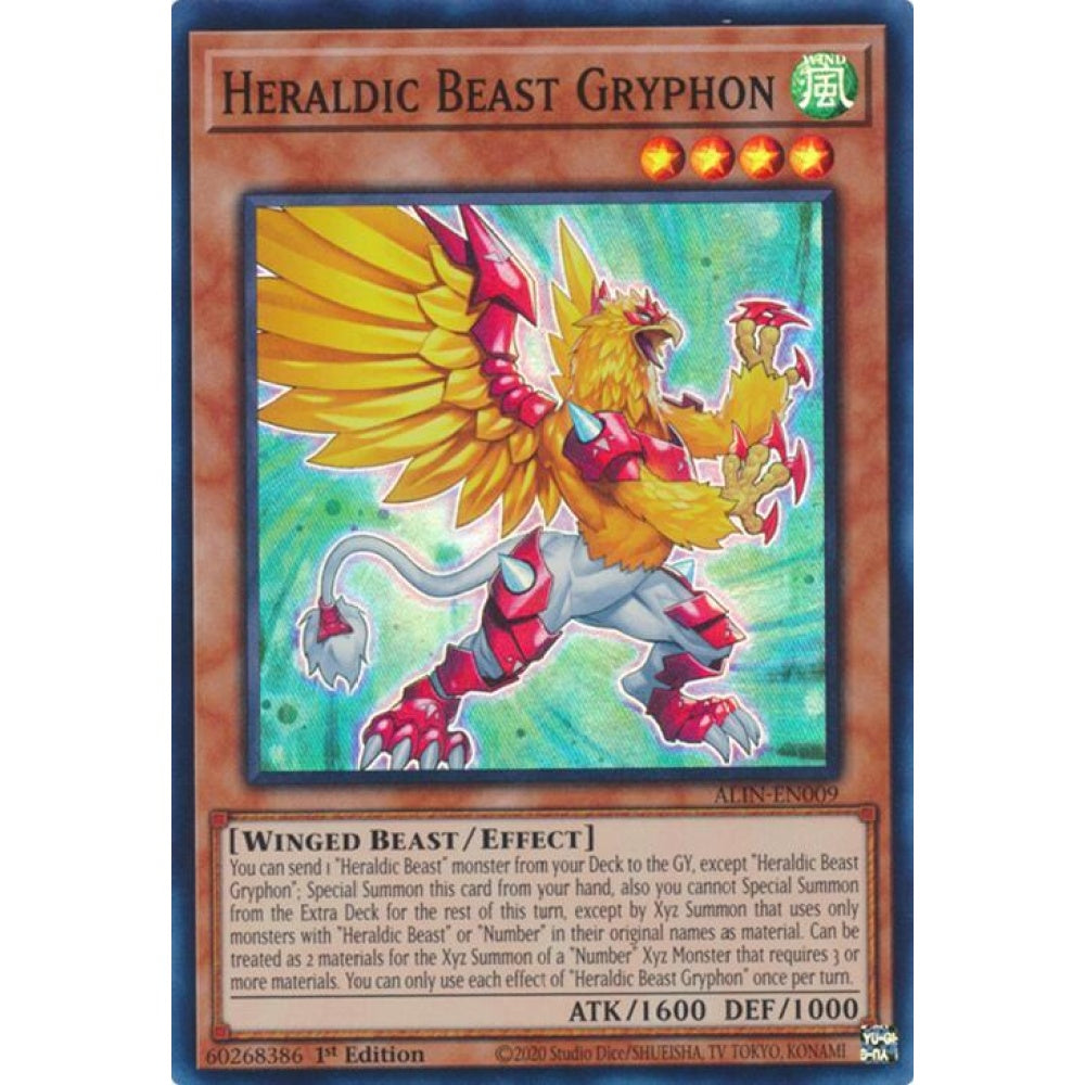 Heraldic Beast Gryphon ALIN-EN009 Super Yu-Gi-Oh Alliance Insight