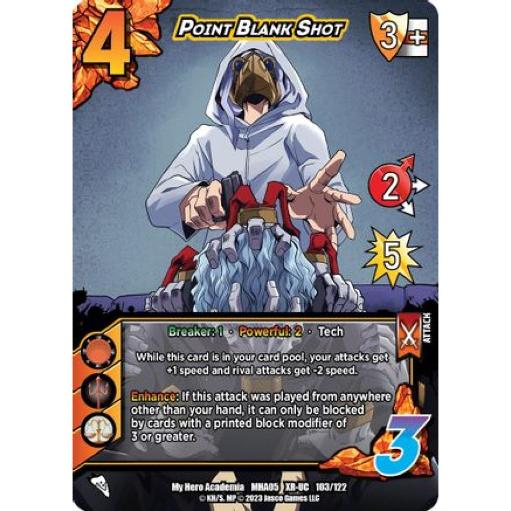 Point Blank Shot, 103/122, XR-UC, UniVersus, MHA05 Undaunted Raid