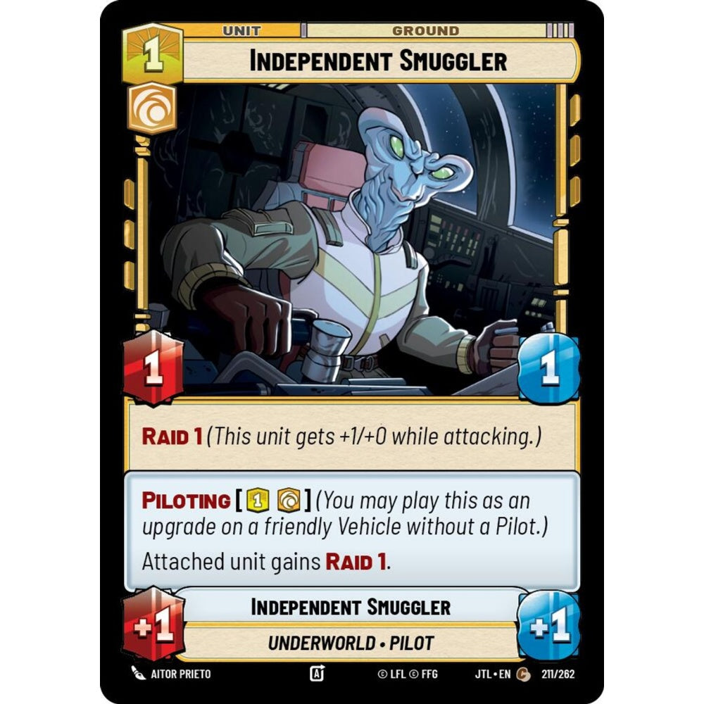 Independent Smuggler, C, JTL 211), Star Wars Unlimited